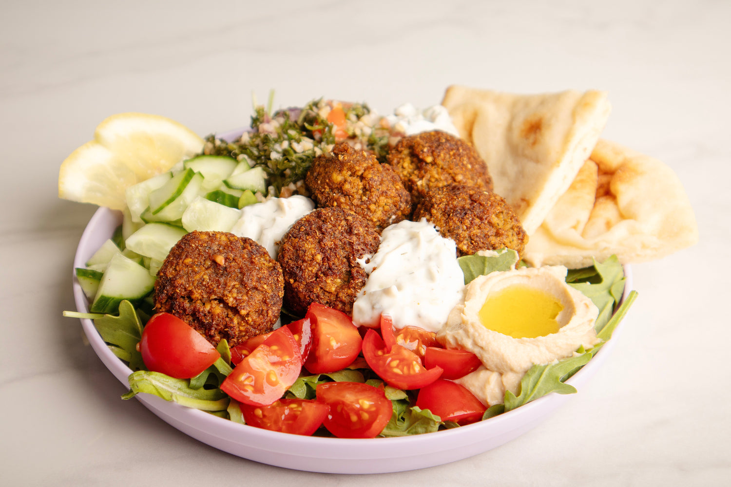 Burial Beer Forestry Camp's Falafel Bowls